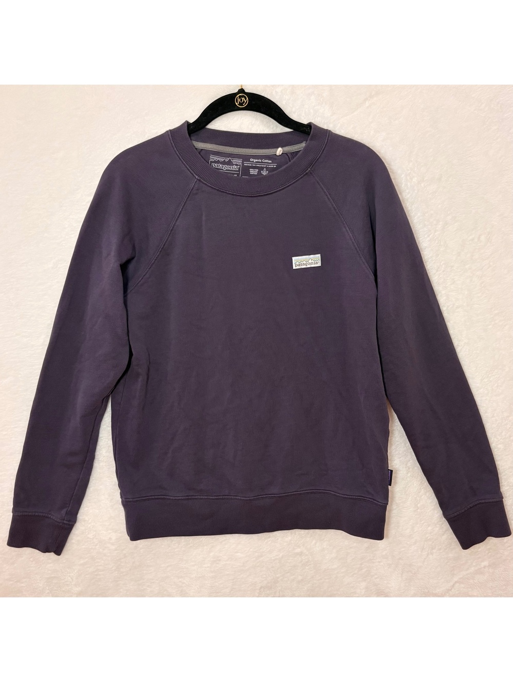 Patagonia Women’s Small Pastel P-6 Organic Cotton Crewneck Sweatshirt Purple